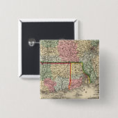 Mass, Conn, RI Map von Mitchell Button (Vorne & Hinten)