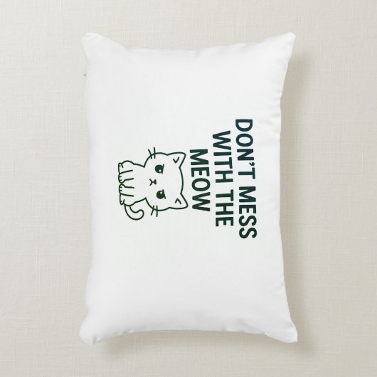 Mass dich nicht mit den Meau-Taschen Dekokissen (Vorderseite(Vertikal))