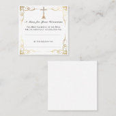 Mass Intention Card - katholisches Gebet Quadratische Visitenkarte (Vorne/Hinten)