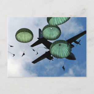 Mass Jump Mission, Parachutes, U.S. Postkarte