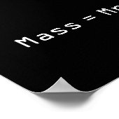 Mass =Mr x Mole Poster (Ecke)