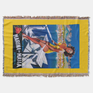 Massa Jachthafen-Reise-Plakat Decke