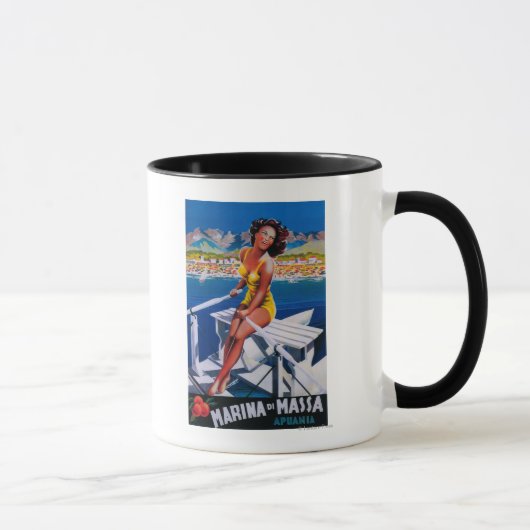 Massa Marina Travel Poster Tasse (Rechts)