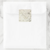 Massachusetts 2 quadratischer aufkleber (Tasche)