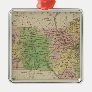 Massachusetts 4 silbernes ornament