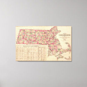 Massachusetts 7 leinwanddruck