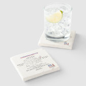 Massachusetts American Staat auf einer Karte und D Steinuntersetzer (Seitenansicht)