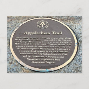 Massachusetts Appalachian Trail Postkarte