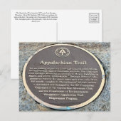 Massachusetts Appalachian Trail Postkarte (Vorne/Hinten)