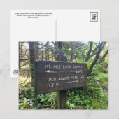Massachusetts Appalachian Trail Postkarte (Vorne/Hinten)