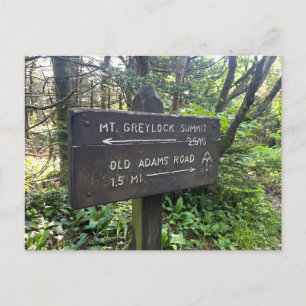 Massachusetts Appalachian Trail Postkarte