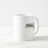 Massachusetts Aquarellmalerei Kaffeetasse (VorderseiteRechts)