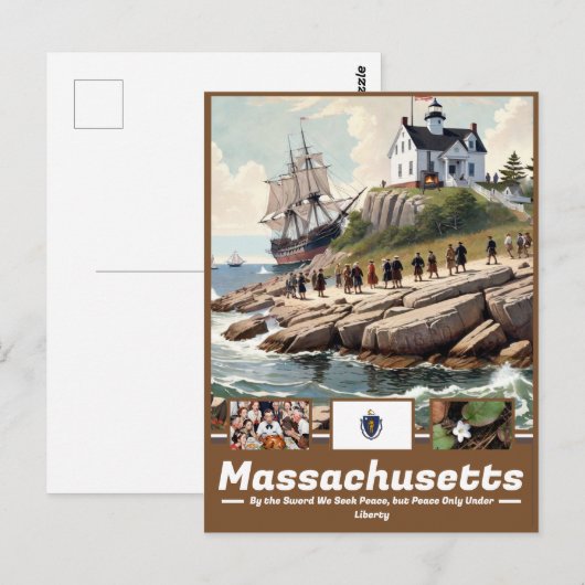 Massachusetts Artistry & History Postkarte (Vorne/Hinten)