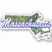 Massachusetts Aufkleber (Vorderseite)