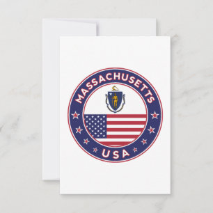 Massachusetts, Aufkleber für Massachusetts, Telefo Karte