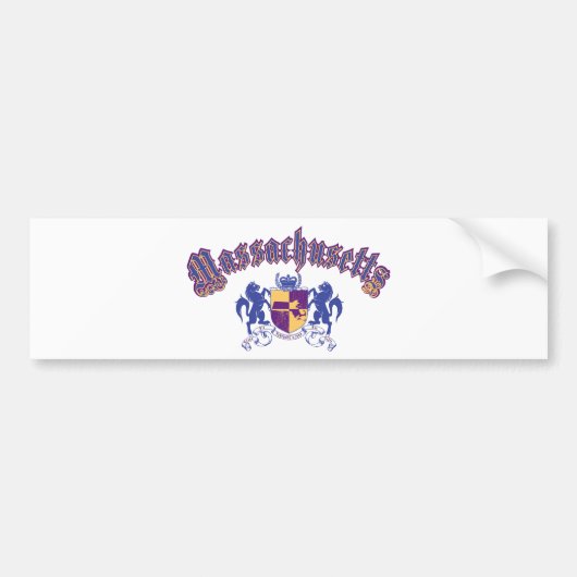 Massachusetts Autoaufkleber (Vorne)