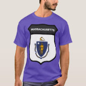 MASSACHUSETTS BADGE IV Oversized T-Shirt (Vorderseite)