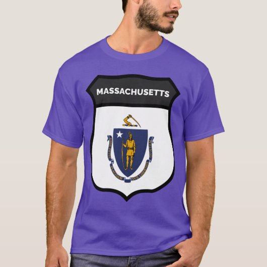 MASSACHUSETTS BADGE IV Oversized T-Shirt (Vorderseite)