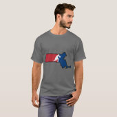 Massachusetts Basketball USA Colors T-Shirt (Vorne ganz)