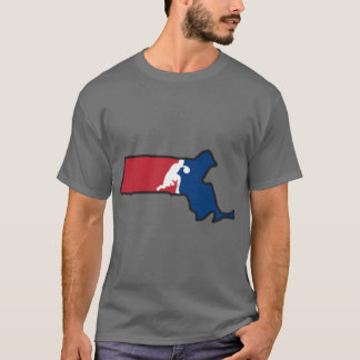 Massachusetts Basketball USA Colors T-Shirt