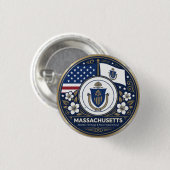 Massachusetts Bay State Erbe ✦ Button (Vorne & Hinten)