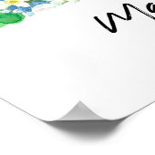 Massachusetts Bird Chickadee Willow Branches Poster (Ecke)