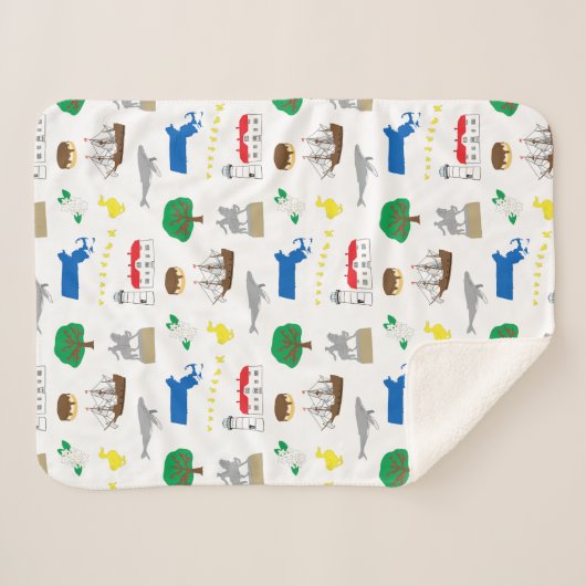 Massachusetts Blanket Sherpadecke (Vorderseite (Horizontal))