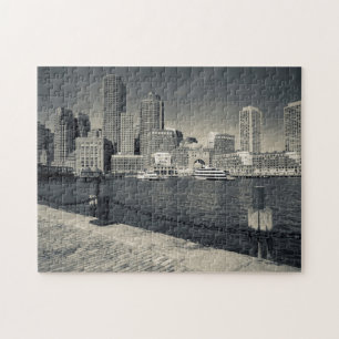 Massachusetts, Boston, Gebäude am Rowe's Wharf Puzzle