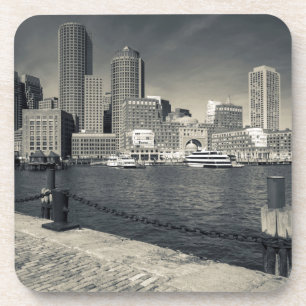 Massachusetts, Boston, Gebäude an Rowes Wharf Getränkeuntersetzer