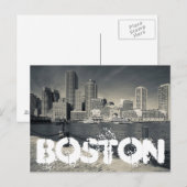 Massachusetts, Boston, Rowe's Wharf Gebäude Postkarte (Vorne/Hinten)