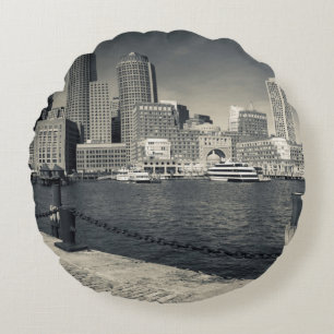 Massachusetts, Boston, Rowe's Wharf Gebäude Rundes Kissen
