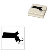 Massachusetts Briefmarke aus massivem Kautschuk Gummistempel (Stempel)