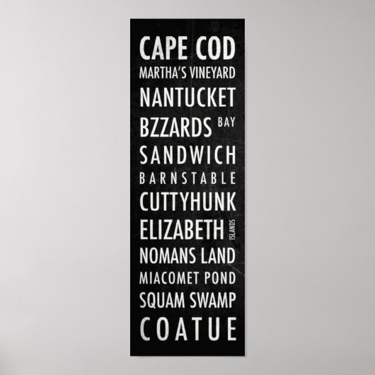 Massachusetts Bus Poster - Cape Cod (Vorne)