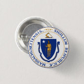 Massachusetts Button (Vorne & Hinten)