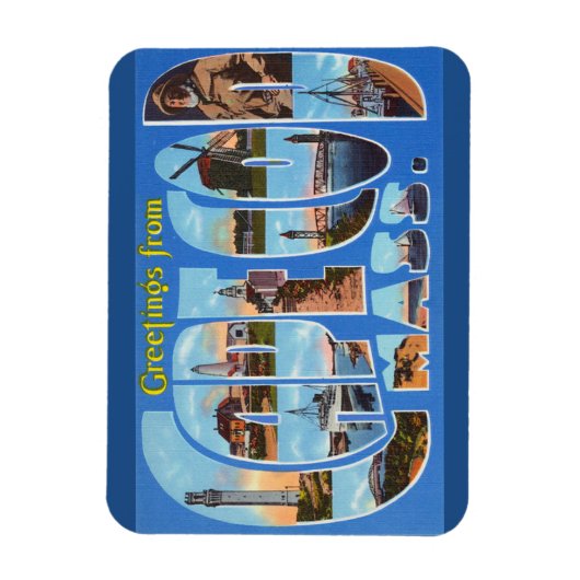 Massachusetts, Cape Cod, Magnetik Magnet (Vertikal)
