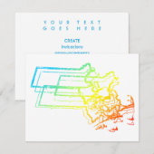 Massachusetts Chillout Einladung (Vorne/Hinten)