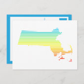 Massachusetts Chillout-Fade Postkarte (Vorne/Hinten)