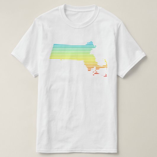 Massachusetts Chillout-Fade T-Shirt (Design vorne)