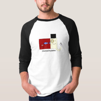 Massachusetts Classachusetts Männer Raglan T-Shirt