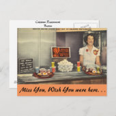 Massachusetts, Colstone Restaurant, Boston Postkarte (Vorne/Hinten)