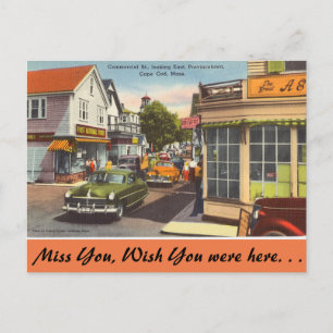 Massachusetts, Commercial St. Provincetown Postkarte