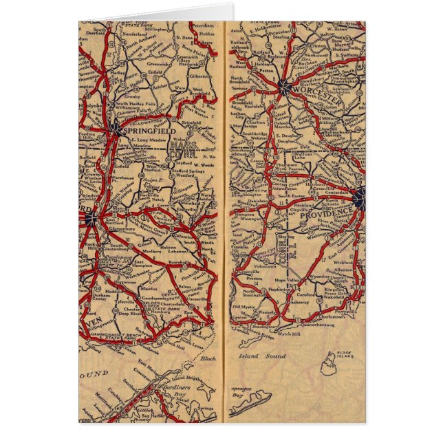 Massachusetts, Connecticut, Rhod Island (Vorne)