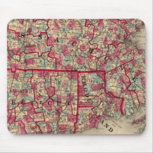 Massachusetts, Connecticut und Rhode Island Mousepad