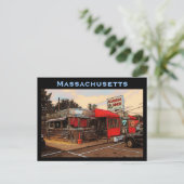 Massachusetts Diner Postcard Postkarte (Stehend Vorderseite)