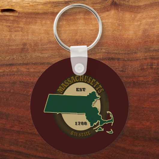 Massachusetts Est 1788 Schlüsselanhänger (Vorderseite)