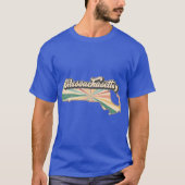 Massachusetts Fan Retro State T-Shirt (Vorderseite)