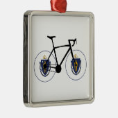 Massachusetts Flag Cycling Ornament Aus Metall (Rechts)
