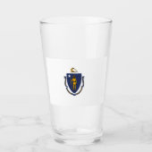 MASSACHUSETTS FLAG GLAS (Vorderseite)