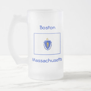 Massachusetts Flag Map City Tasse