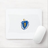 Massachusetts Flag Mousepad (Mit Mouse)